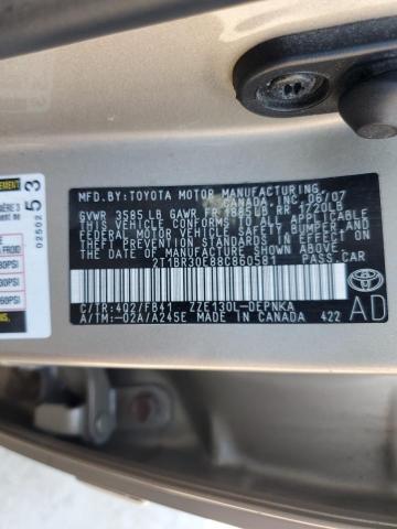 Photo 11 VIN: 2T1BR30E88C860581 - TOYOTA COROLLA 