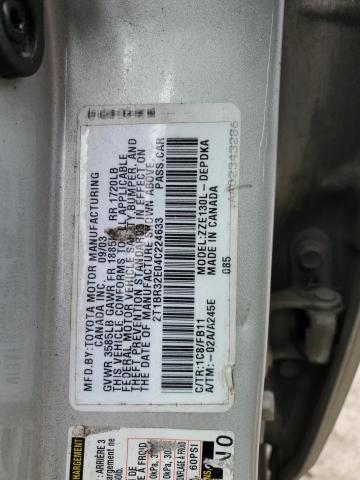 Photo 12 VIN: 2T1BR32E04C224633 - TOYOTA COROLLA 