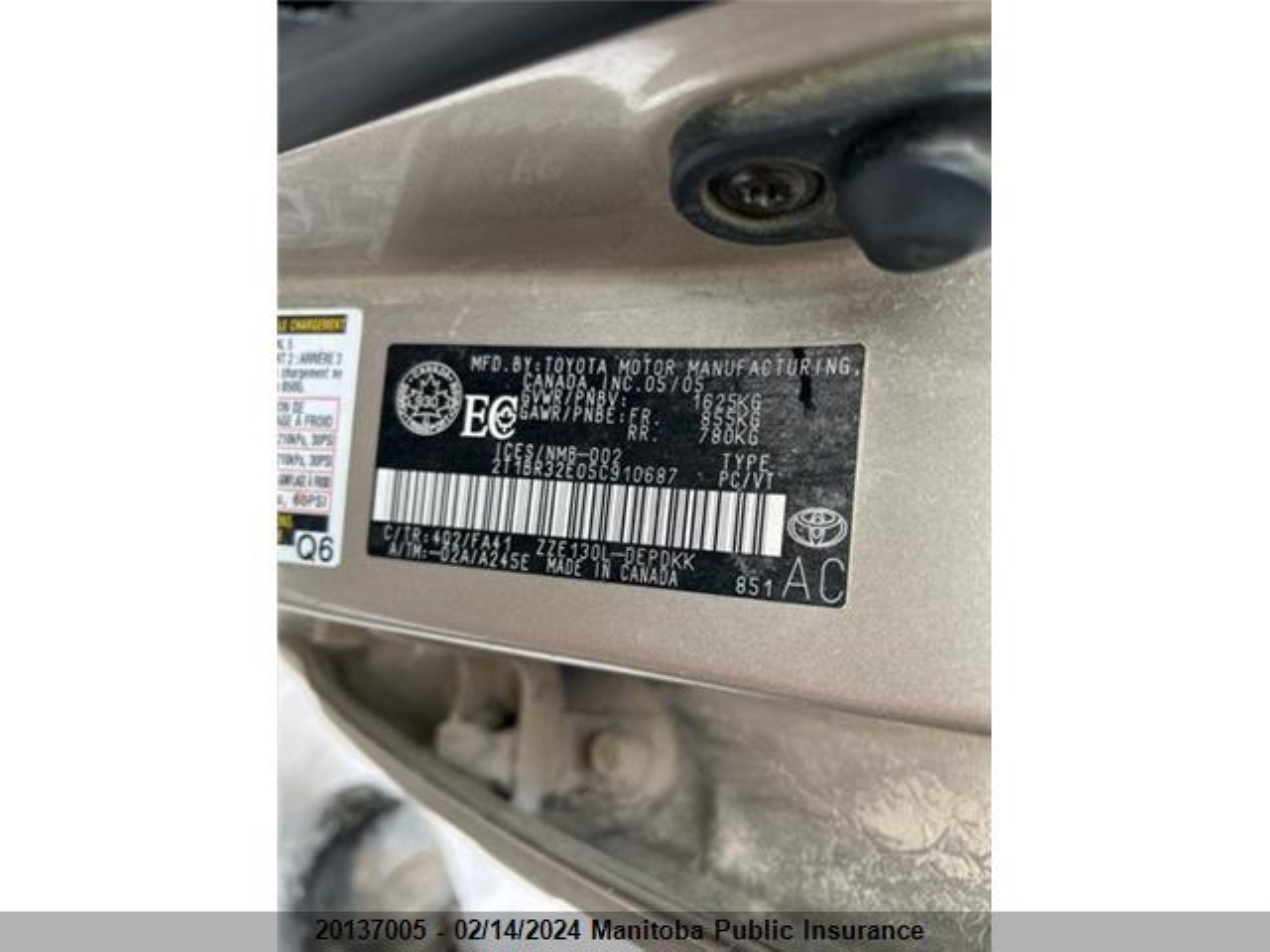 Photo 8 VIN: 2T1BR32E05C910687 - TOYOTA COROLLA 