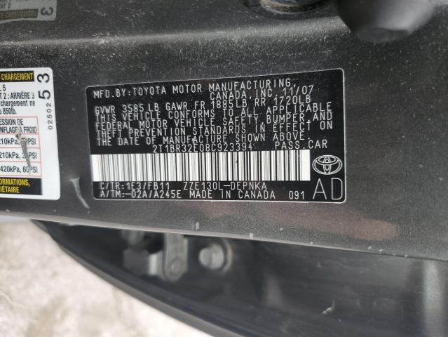 Photo 11 VIN: 2T1BR32E08C923394 - TOYOTA COROLLA 