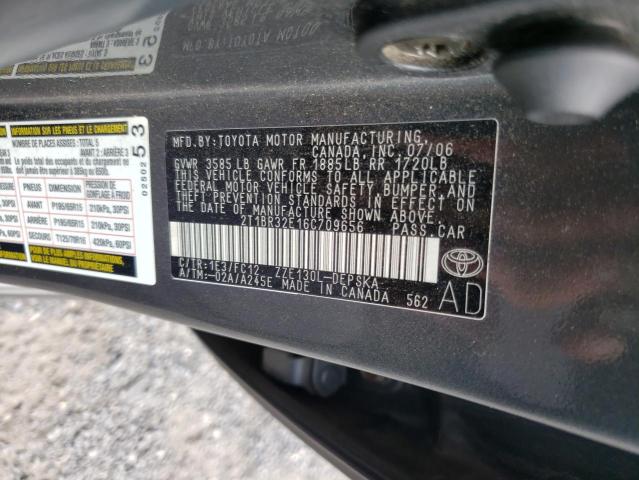 Photo 11 VIN: 2T1BR32E16C709656 - TOYOTA COROLLA CE 