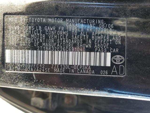 Photo 11 VIN: 2T1BR32E26C691040 - TOYOTA COROLLA 