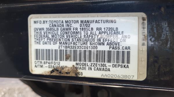 Photo 4 VIN: 2T1BR32E33C061300 - TOYOTA COROLLA 