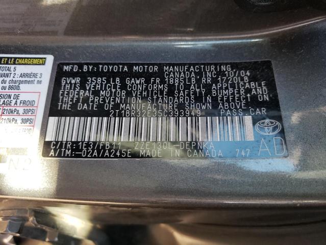 Photo 11 VIN: 2T1BR32E35C393949 - TOYOTA COROLLA 