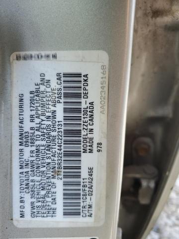 Photo 13 VIN: 2T1BR32E44C223131 - TOYOTA COROLLA CE 