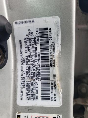 Photo 11 VIN: 2T1BR32E44C260342 - TOYOTA COROLLA CE 