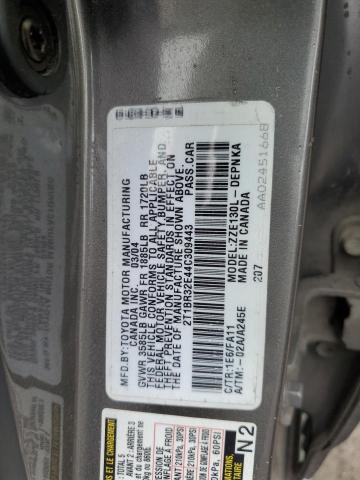 Photo 11 VIN: 2T1BR32E44C309443 - TOYOTA COROLLA CE 