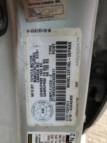 Photo 11 VIN: 2T1BR32E44C823017 - TOYOTA COROLLA CE 