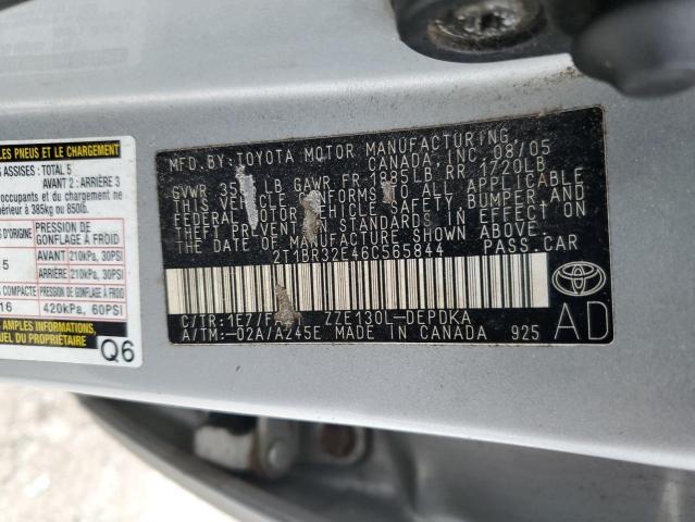 Photo 11 VIN: 2T1BR32E46C565844 - TOYOTA COROLLA CE 