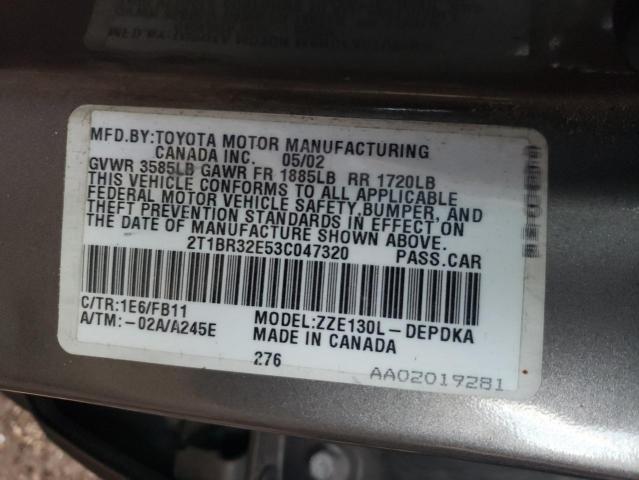 Photo 11 VIN: 2T1BR32E53C047320 - TOYOTA COROLLA 