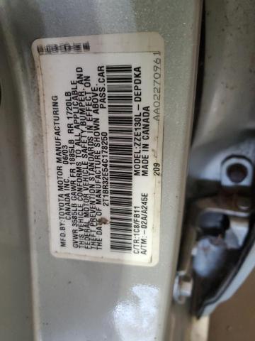 Photo 11 VIN: 2T1BR32E54C178250 - TOYOTA COROLLA CE 