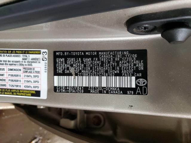 Photo 11 VIN: 2T1BR32E57C768162 - TOYOTA COROLLA CE 