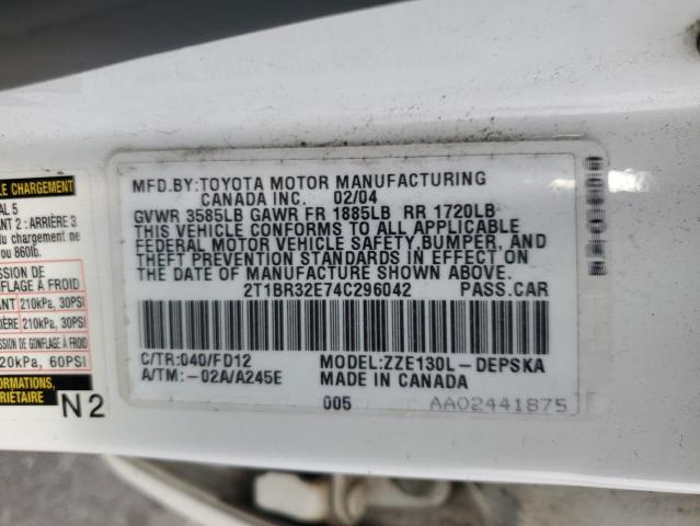 Photo 11 VIN: 2T1BR32E74C296042 - TOYOTA COROLLA 