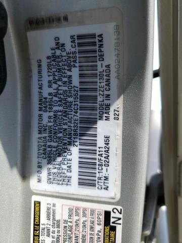 Photo 12 VIN: 2T1BR32E74C315527 - TOYOTA COROLLA 