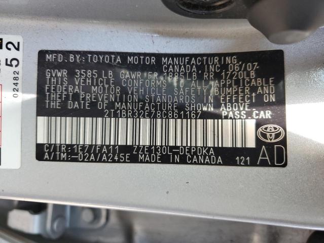 Photo 11 VIN: 2T1BR32E78C861167 - TOYOTA COROLLA 