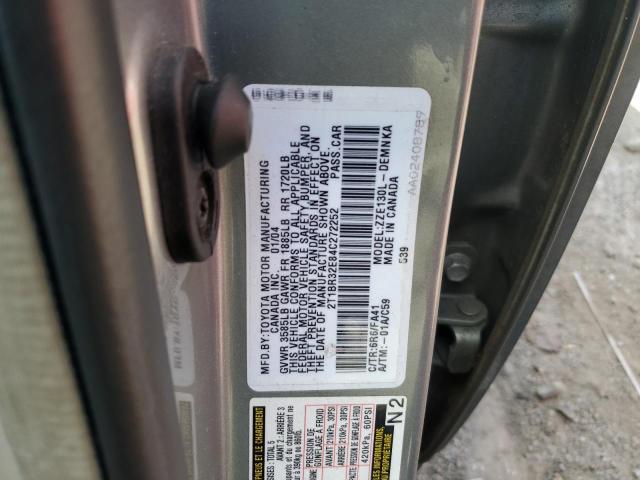 Photo 11 VIN: 2T1BR32E84C272252 - TOYOTA COROLLA CE 