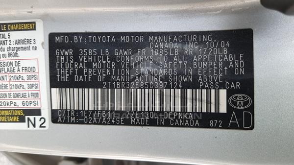 Photo 3 VIN: 2T1BR32E85C397124 - TOYOTA COROLLA 