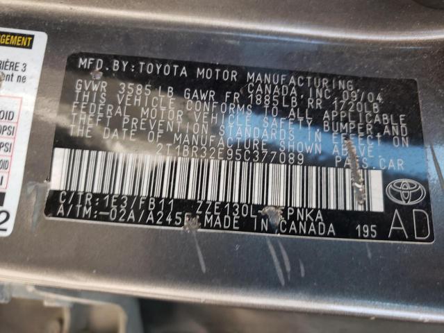 Photo 11 VIN: 2T1BR32E95C377089 - TOYOTA COROLLA 