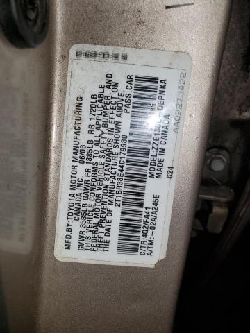 Photo 11 VIN: 2T1BR38E44C179980 - TOYOTA COROLLA CE 