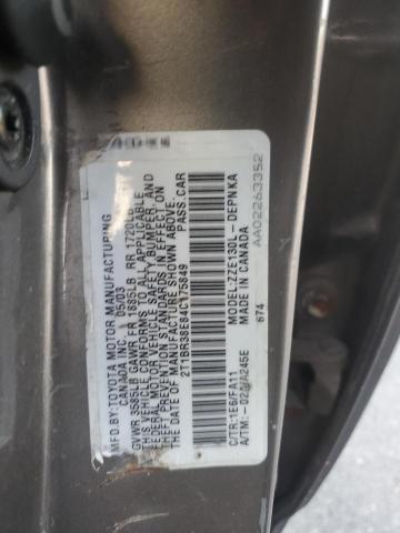 Photo 11 VIN: 2T1BR38E84C175849 - TOYOTA COROLLA CE 