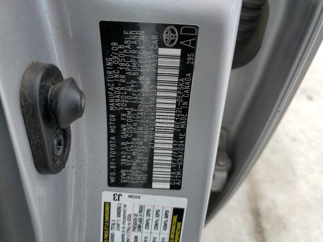 Photo 12 VIN: 2T1BU40E89C118333 - TOYOTA COROLLA BA 