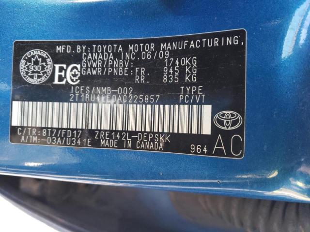 Photo 12 VIN: 2T1BU4EE0AC225857 - TOYOTA COROLLA 