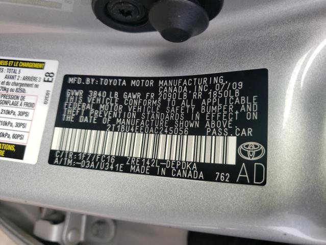 Photo 9 VIN: 2T1BU4EE0AC245056 - TOYOTA COROLLA BA 