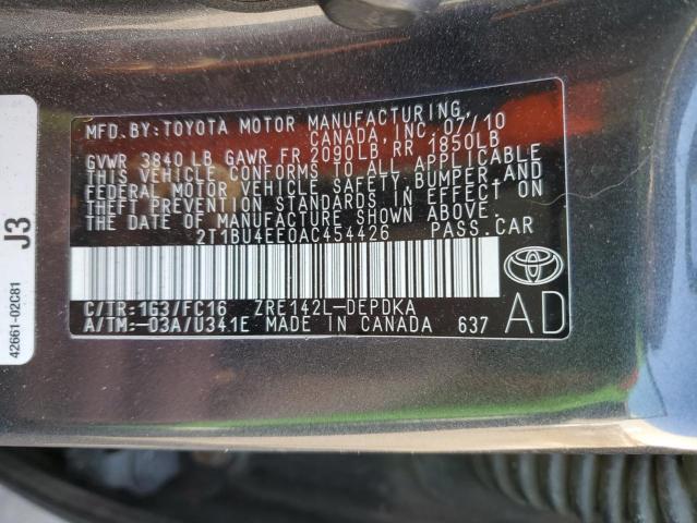 Photo 11 VIN: 2T1BU4EE0AC454426 - TOYOTA COROLLA BA 