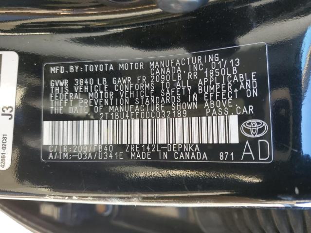 Photo 11 VIN: 2T1BU4EE0DC032189 - TOYOTA COROLLA 