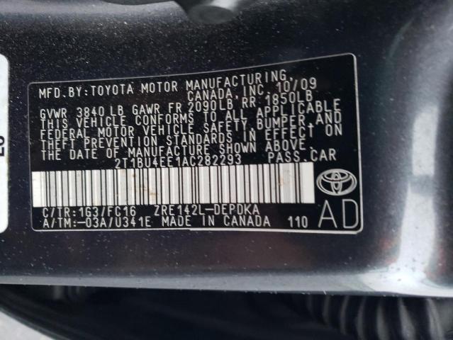 Photo 11 VIN: 2T1BU4EE1AC282293 - TOYOTA COROLLA 