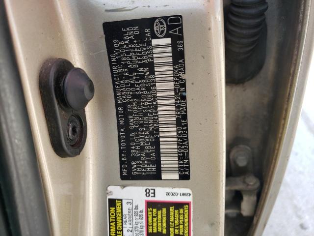 Photo 9 VIN: 2T1BU4EE1AC306138 - TOYOTA COROLLA BA 