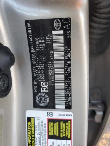 Photo 11 VIN: 2T1BU4EE1AC334845 - TOYOTA COROLLA 