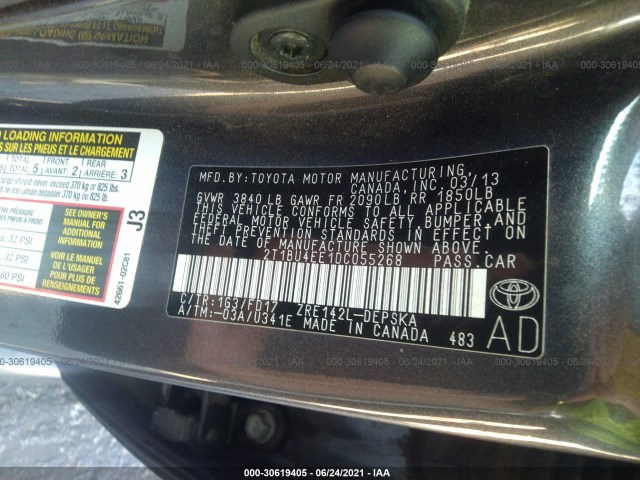 Photo 8 VIN: 2T1BU4EE1DC055268 - TOYOTA COROLLA 