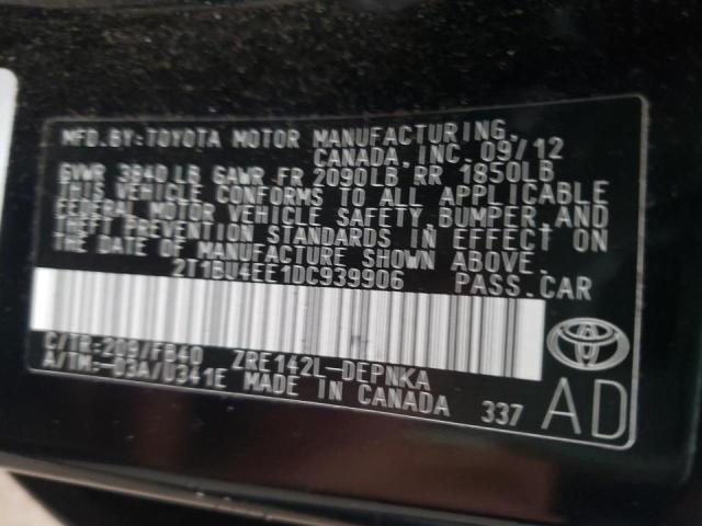 Photo 11 VIN: 2T1BU4EE1DC939906 - TOYOTA COROLLA BA 