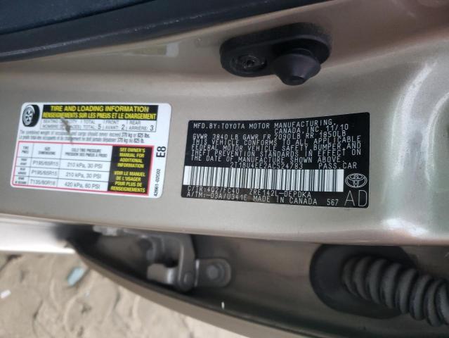 Photo 11 VIN: 2T1BU4EE2AC524783 - TOYOTA COROLLA BA 