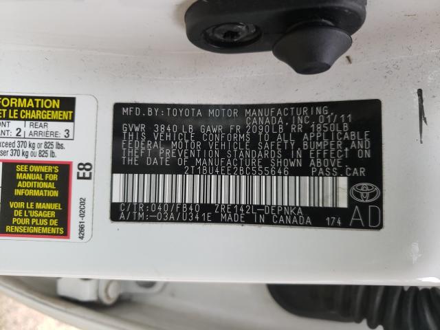 Photo 9 VIN: 2T1BU4EE2BC555646 - TOYOTA COROLLA BA 