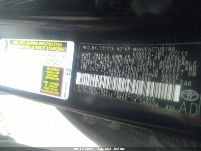 Photo 8 VIN: 2T1BU4EE2BC571099 - TOYOTA COROLLA 