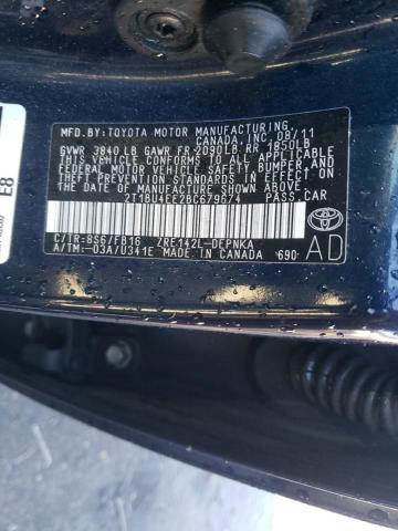 Photo 11 VIN: 2T1BU4EE2BC679674 - TOYOTA COROLLA BA 