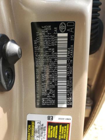 Photo 11 VIN: 2T1BU4EE2BC738058 - TOYOTA COROLLA 