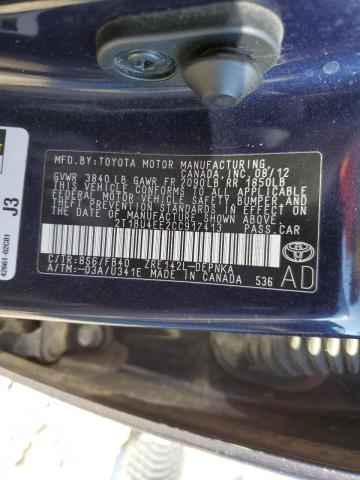 Photo 9 VIN: 2T1BU4EE2CC917413 - TOYOTA COROLLA BA 