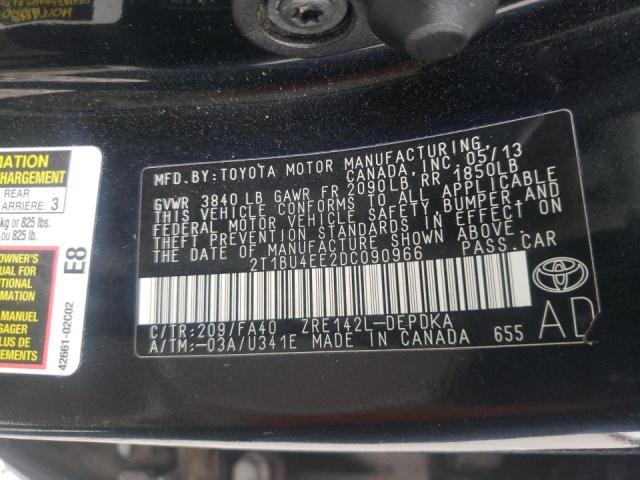 Photo 9 VIN: 2T1BU4EE2DC090966 - TOYOTA COROLLA 