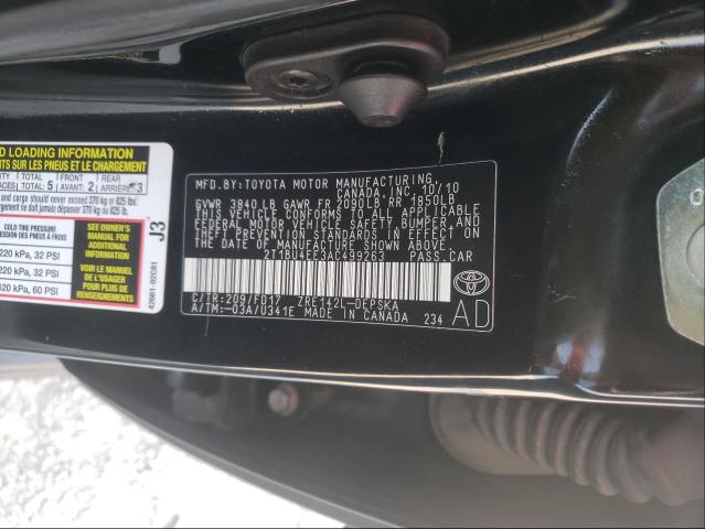 Photo 9 VIN: 2T1BU4EE3AC499263 - TOYOTA COROLLA BA 