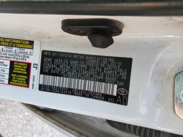 Photo 9 VIN: 2T1BU4EE3AC508642 - TOYOTA COROLLA BA 