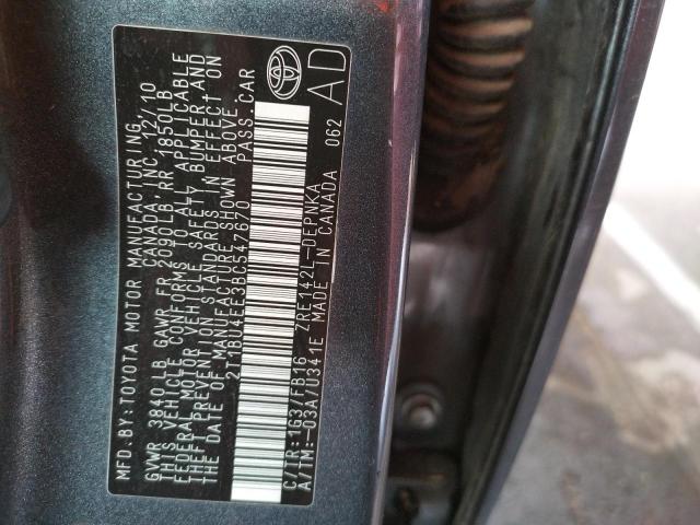 Photo 9 VIN: 2T1BU4EE3BC547670 - TOYOTA COROLLA BA 