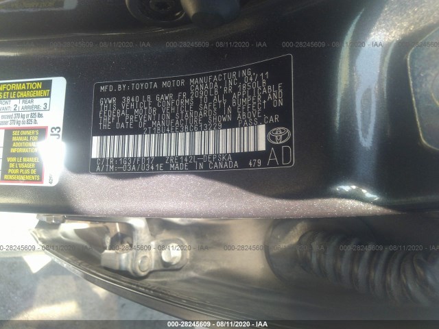 Photo 8 VIN: 2T1BU4EE3BC613229 - TOYOTA COROLLA 