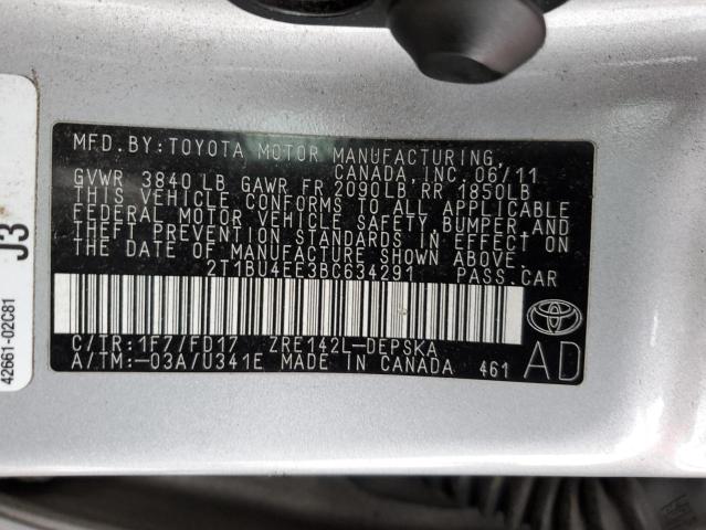 Photo 11 VIN: 2T1BU4EE3BC634291 - TOYOTA COROLLA 