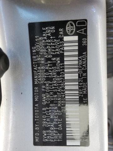 Photo 11 VIN: 2T1BU4EE3BC703111 - TOYOTA COROLLA 