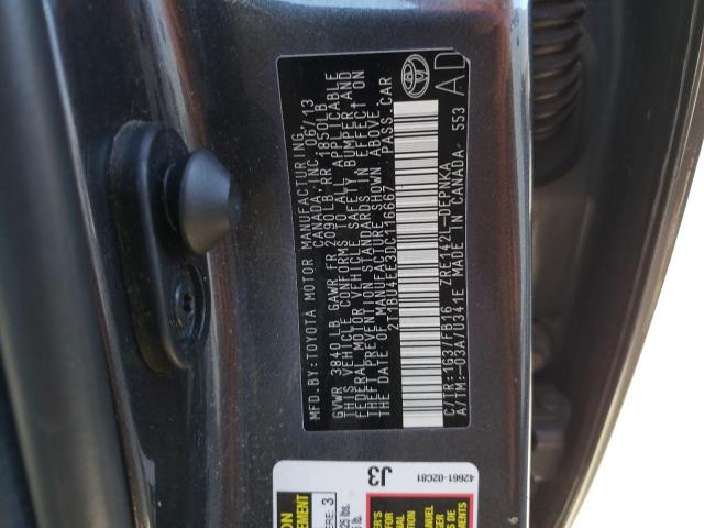 Photo 9 VIN: 2T1BU4EE3DC116667 - TOYOTA COROLLA BA 