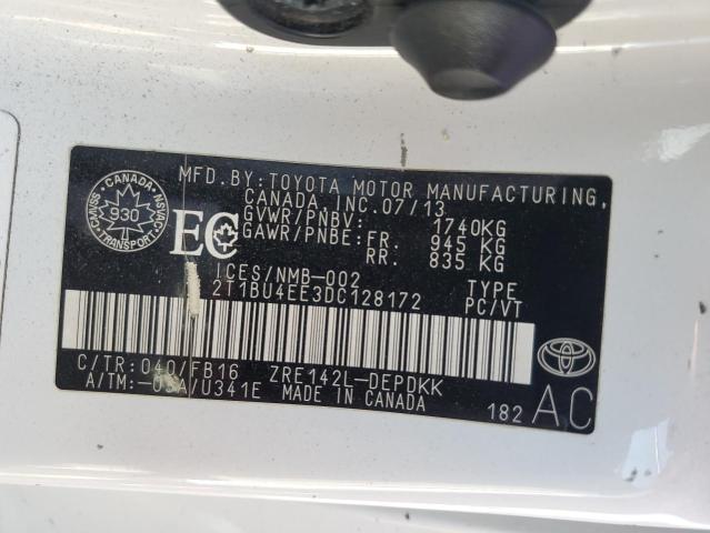 Photo 11 VIN: 2T1BU4EE3DC128172 - TOYOTA COROLLA BA 