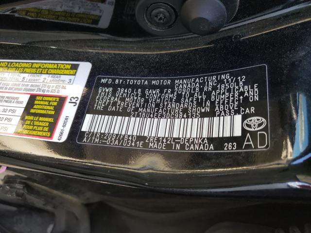 Photo 9 VIN: 2T1BU4EE3DC984135 - TOYOTA COROLLA BA 